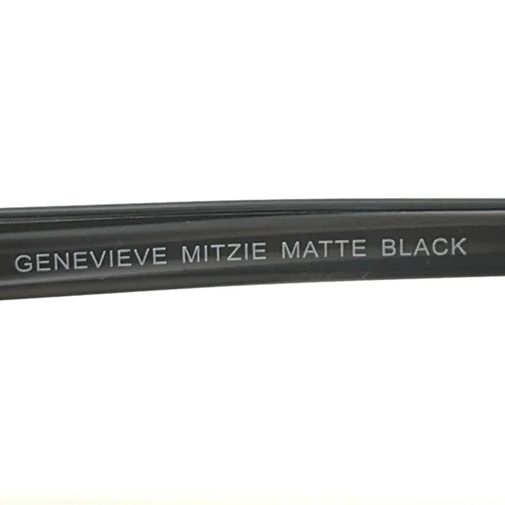 Genevieve Eyeglasses Frames MITZIE MATTE BLACK Rectangular Full Rim 51-18-135